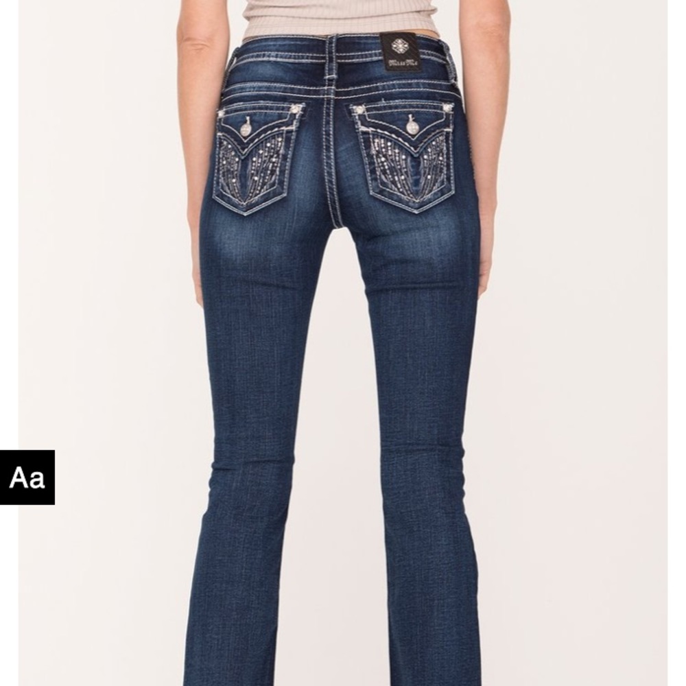 Angel Attitude bootcut Jeans by Miss Me Vintage Low Rise